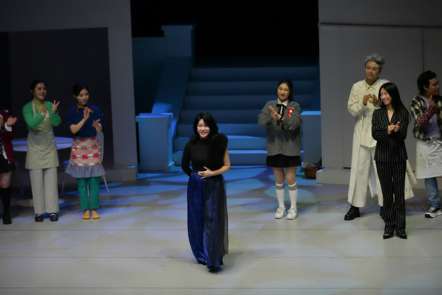 대전 지역사회에 감동을 선사했던 창작 가족 뮤지컬 ‘우산’ 공연 모습. 아우라오페라단 제공