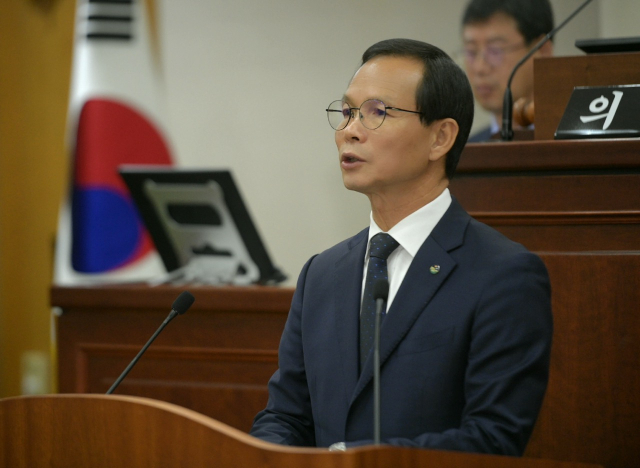 20일 조병옥 음성군수는 음성군의회 제2차 정례회에서 시정연설 통해 2025년 군정방향을 제시했다. 음성군 제공