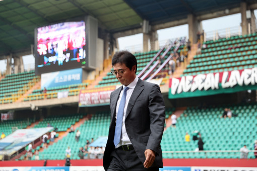 황선홍 대전하나시티즌 감독이 지난 6월 3일 선임됐다. 대전하나시티즌 제공