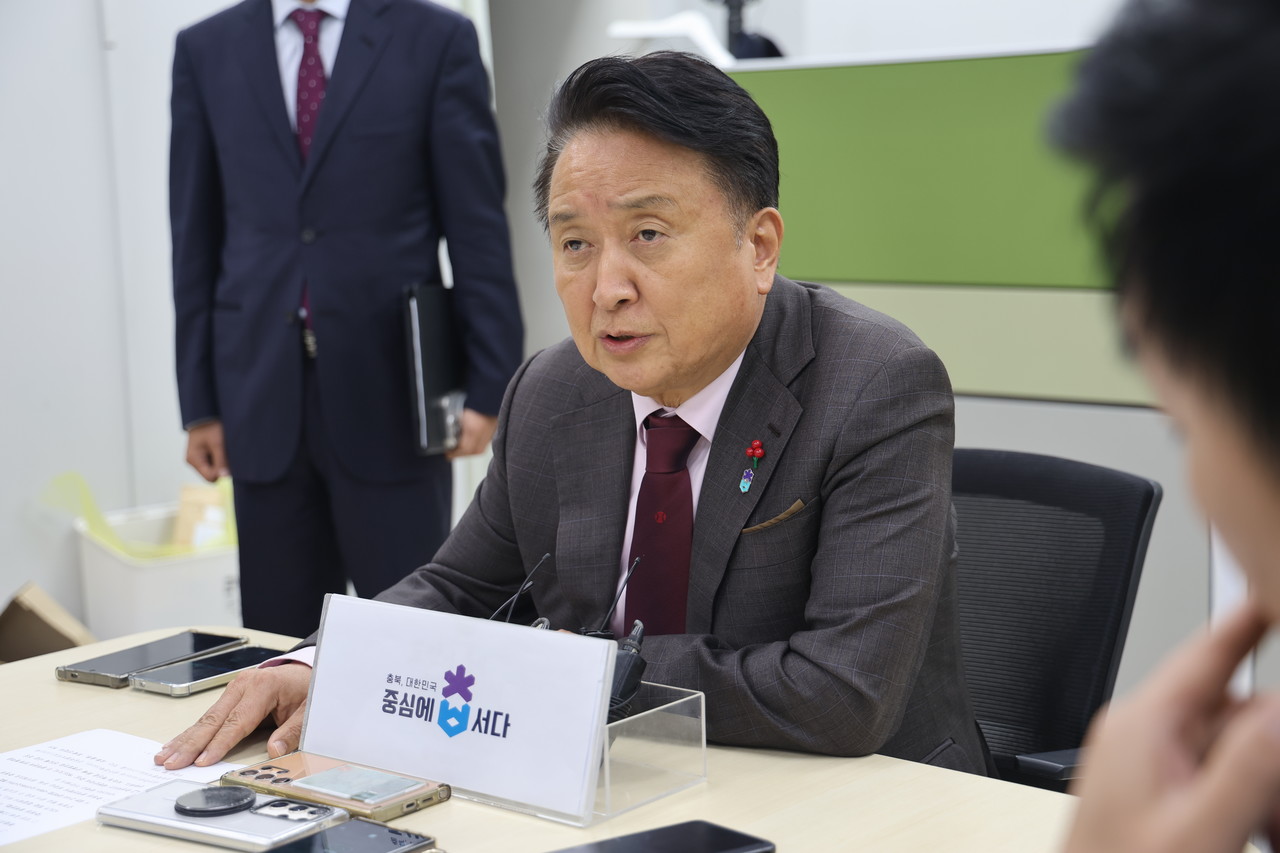 김영환 충북지사[촬영 전창해 기자] 사진=연합뉴스.