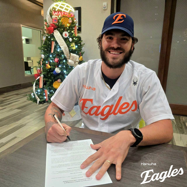 한화이글스와 계약한 우완투수 코디 폰세. 한화이글스 제공