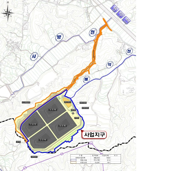 사업지구 계획평면도(안).