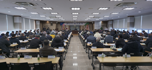 온양농협은 곽노항 (전)온양농협 조합장, 농협중앙회 정해웅 충남세종지역본부장, 이규황 아산시지부장 등이 참석한 가운데 2024년 결산총회를 가졌다. 온양농협 제공
