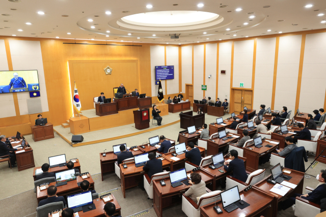 충주시의회 291회 임시회 본회의장.사진=충주시의회