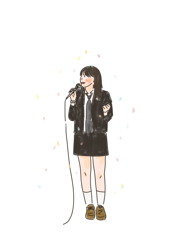 서윤 학생 캐리커쳐. 초록우산 제공.