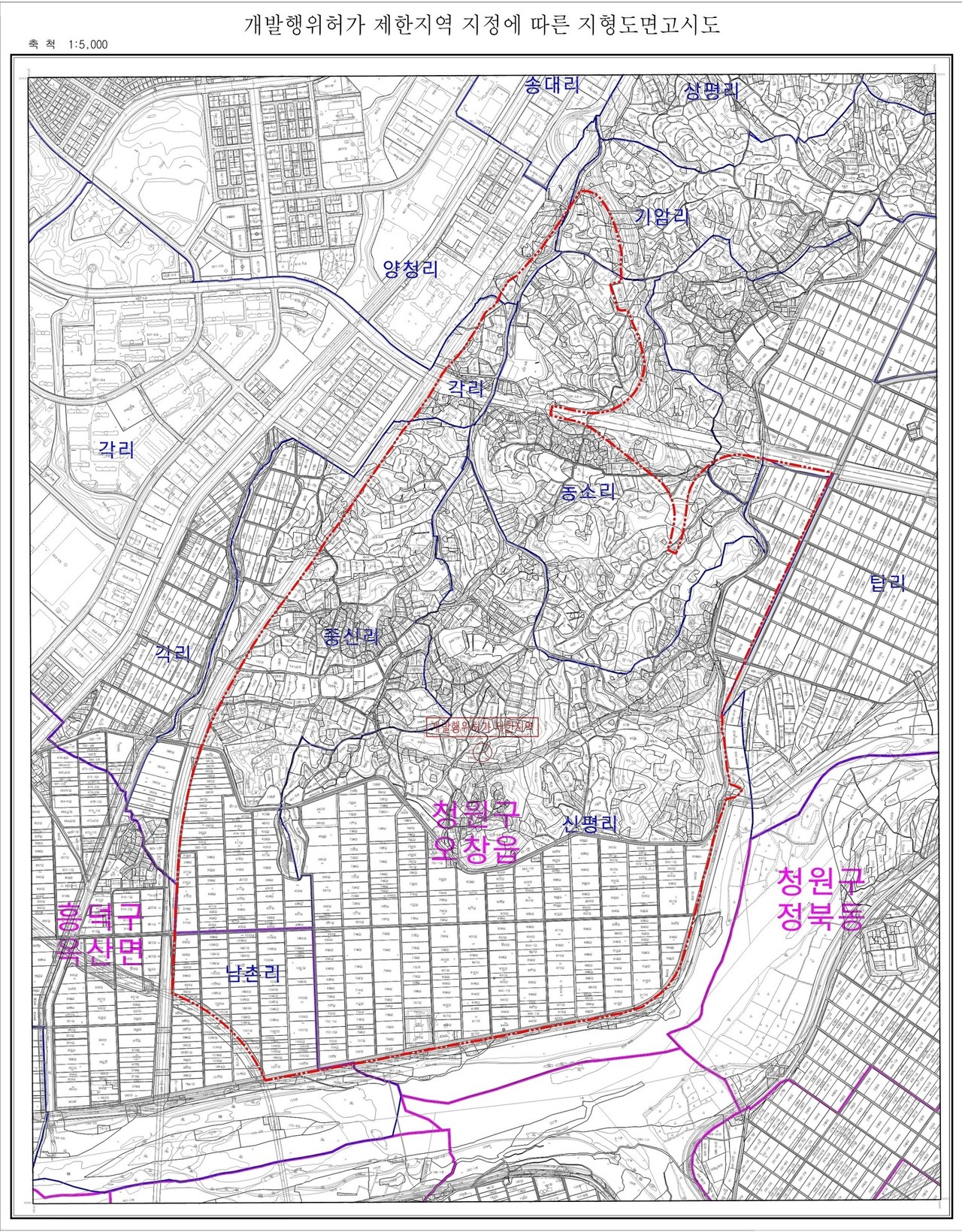 ‘청주네오테크밸리’ 개발 예정지. 청주시 제공.