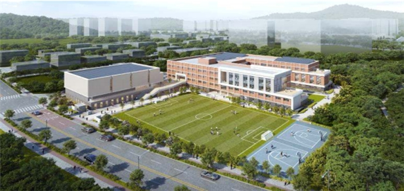 아산세교중학교 조감도.