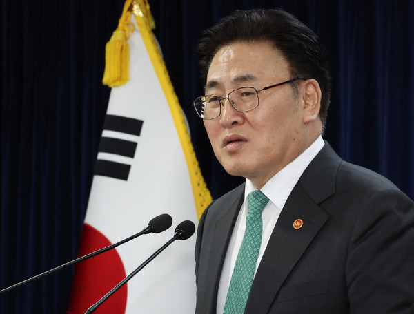 유상임 과학기술정보통신부 장관이 11일 서울 종로구 정부서울청사에서 핵심과제 추진성과 및 향후계획을 발표하고 있다. 사진=연합뉴스 제공