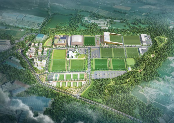 대한민국 축구종합센터 조감도. 천안시 제공.