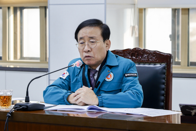 김문근 단양군수가 산불 예방 특별 지시를 하달하고 있다. 단양군 제공