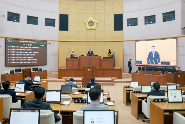 대전시의회 제285회 임시회 3차 본회의. 대전시의회 제공.