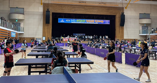 대회 경기 모습.