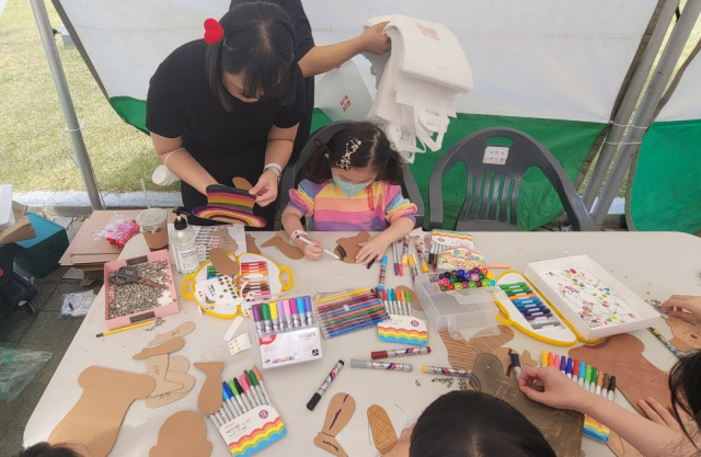 문학정원 체험부스 사진. 대전문화재단 제공