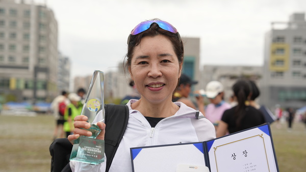 ▲ 송미숙 하프코스 여 우승자