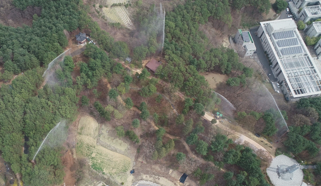 비호산근린공원 수관수막타워 사진=금산군