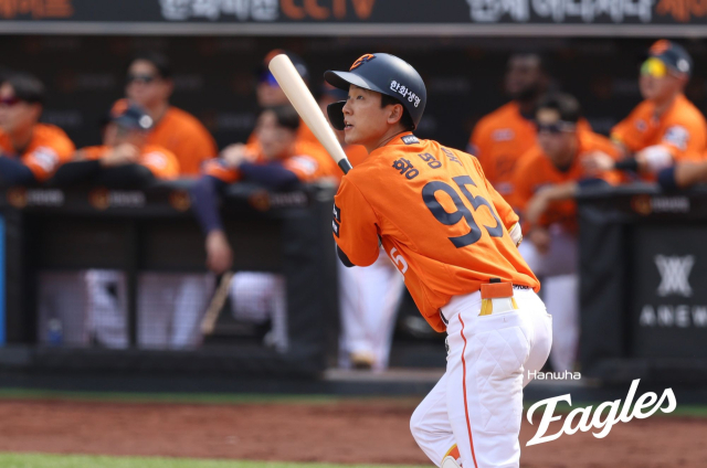18일 SSG전 황영묵. 한화이글스 제공