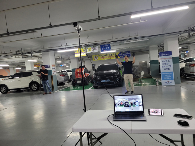 화재감지 경보시스템 시연회. 사진=대한주택관리사협회 제공