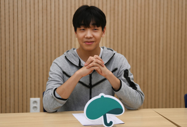 권하민 군이 충청투데이와 인터뷰를 하고 있다. 김주형 기자 kjh2667_@cctoday.co.kr
