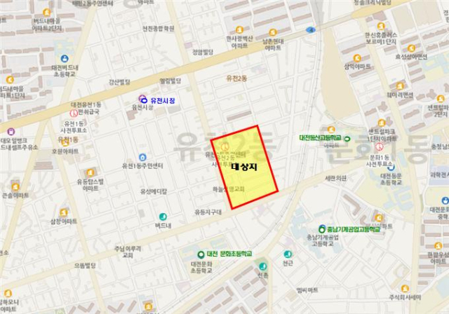 태평동 346-1 일원. 대전시 제공