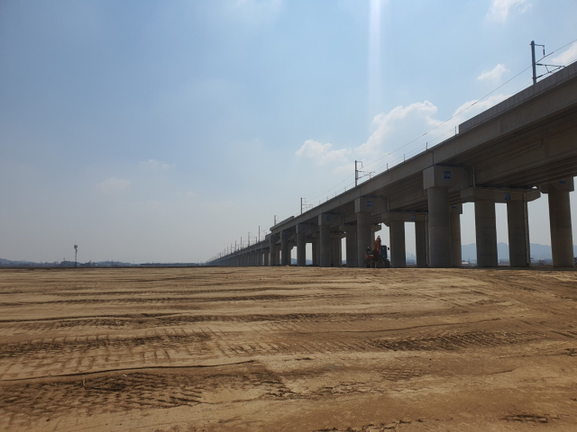 충남 예산군 삽교읍 삽교리 86-1 일원 (가칭)내포역 건설 부지. 사진=권혁조 기자.