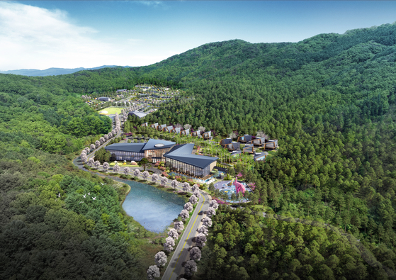 코베아캠핑랜드 조감도. 청주시 제공.