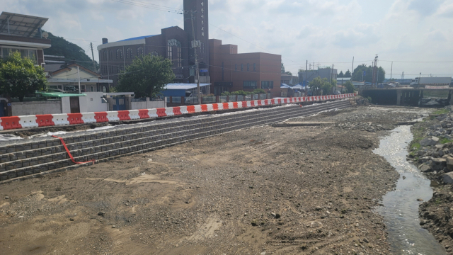 예산군은 오는 2027년까지 자연재해로부터 안전하고 깨끗한 하천을 만들기 위해 예산천지구 풍수해생활권 종합정비사업을 추진한다. 예산군 제공