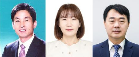 왼쪽부터 정인기 행정국장, 최현주 기획국장, 우창영 대전평생학습관장.