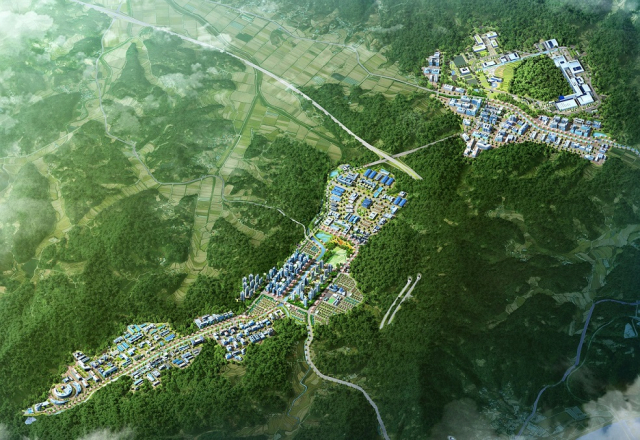 ‘국제과학비즈니스벨트 거점지구(신동·둔곡) 개발사업’ 전체 구간 조감도. 대전시 제공