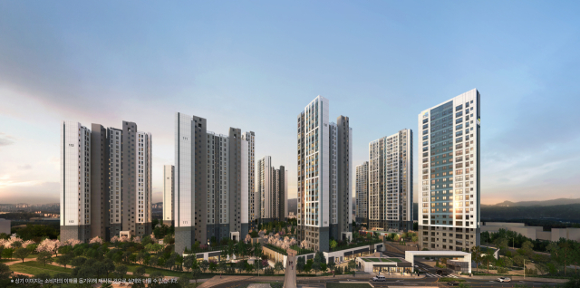 청주 신분평 더웨이시티 제일풍경채 투시도. 시행사 제공