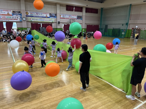 ▲ 천안성정유치원, 체육대회 사진.