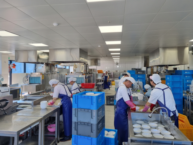 다회용기세척사업장인 푸른약속 2호점 모습. 아산지역자활센터 제공