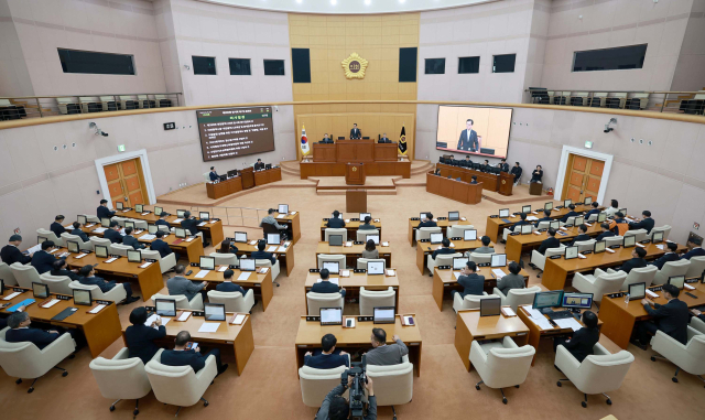 대전시의회 본회의장. 대전시의회 제공.