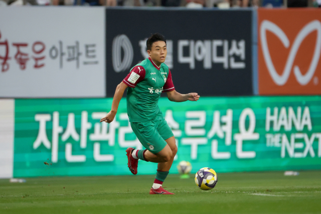 지난달 27일 제주전 정재. 대전하나시티즌 제공