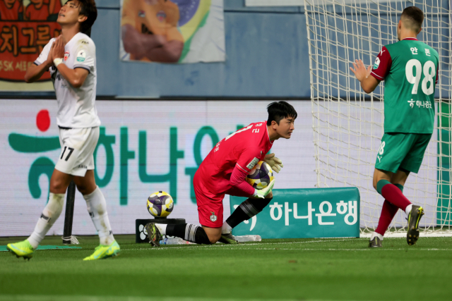 지난달 27일 제주전 이창근. 대전하나시티즌 제공