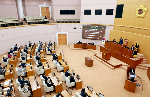 대전시의회 제 288회 임시회 제1차 본회의. 대전시의회 제공.