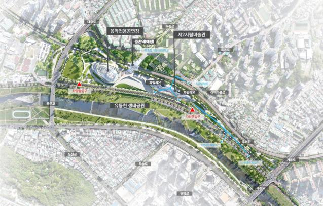 대전시 제2문화예술복합단지 조감도. 대전시 제공
