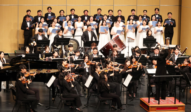 22일 대전시립연정국악원 큰마당에서 열린 대전아트콰이어의 창단연주회. 사진 대전시 제공