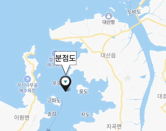 서산시 지곡면 분점도. (사진=SNS캡처)
