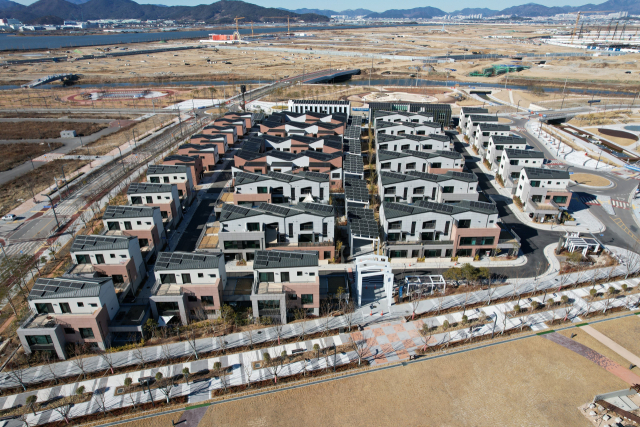 부산에코델타시티 스마트빌리지 전경. 한국수자원공사 제공