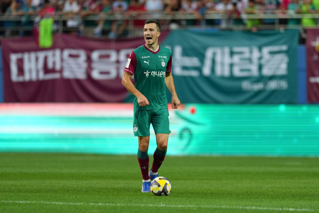 안톤 크리보츄크 대전하나시티즌 선수. 대전하나 제공