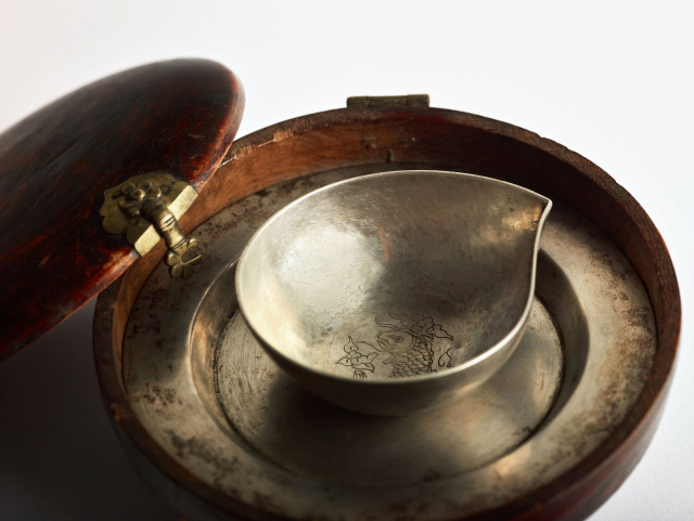 ▲영조 하사품 은잔 및 목함