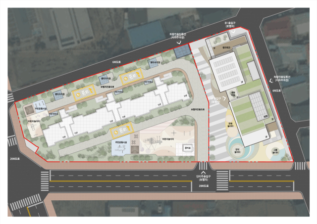 신축건물 사업배치도 자료=금산군