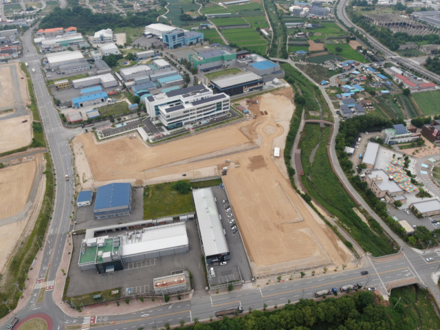 2025제천국제한방천연물산업엑스포 기반시설 공사가 막바지에 들어갔다. 제천시 제공