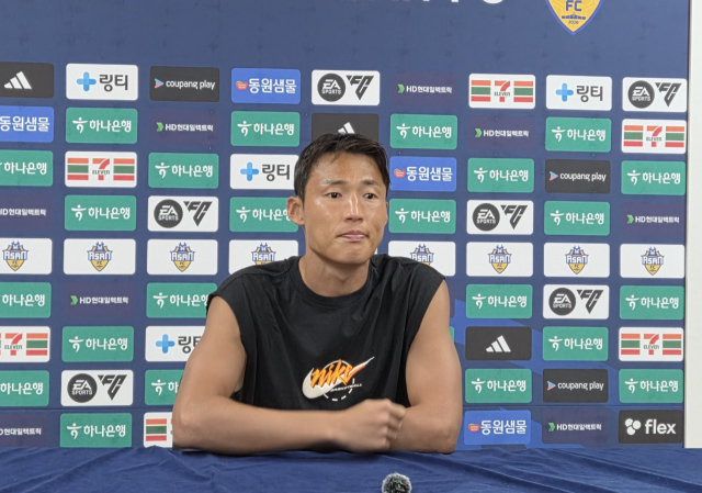 충남아산FC 손준호가 9일 경남전을 마치고 인터뷰를 하고 있다. 사진=이재범 기자.