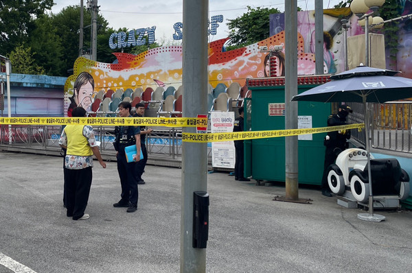 통제 중인 현장. 사진=연합뉴스 제공