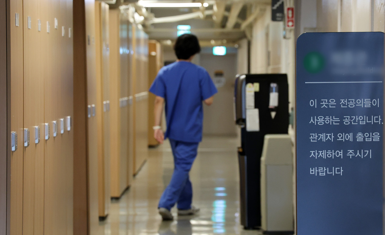 사직 전공의 등을 대상으로 하반기 전공의 모집이 수련병원별로 시작된 11일 서울의 한 대학 병원에 전공의 전용공간이 마련돼 있다. 2025.8.11 사진=연합뉴스.