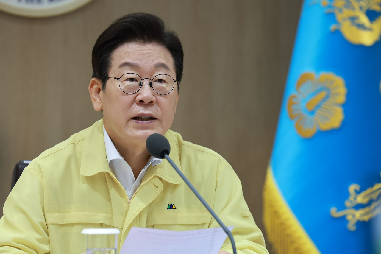 이재명 대통령이 18일 서울 용산 대통령실 청사에서 열린 을지 국무회의를 주재하고 있다. 2025.8.18 사진=연합뉴스.