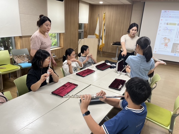 ▲ 지자체 연계형 거점형 늘봄센터 음악 프로그램