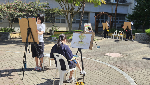 2025 아산시 중·고등학생 미술실기대회 모습. 아산교육지원청 제공