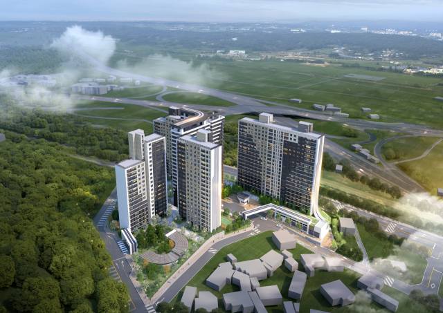 ▲대우산업개발이 신축하게 될 계룡금암 ‘이안’ 조감도.